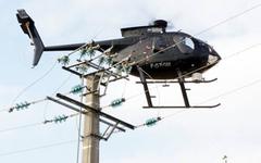 Rupt-sur-Moselle : diagnostic par hélicoptère des réseaux électriques