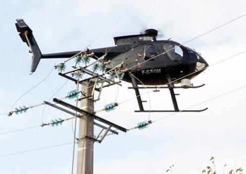 Rupt-sur-Moselle : diagnostic par hélicoptère des réseaux électriques