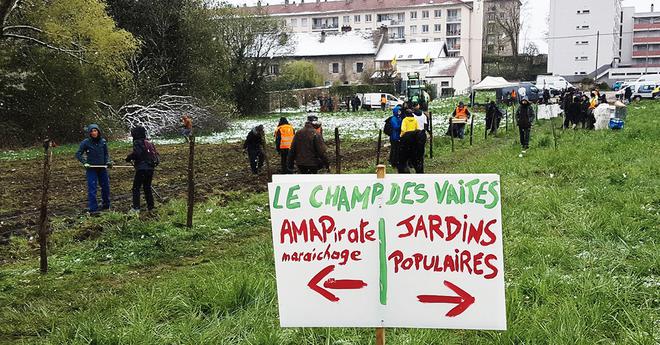 A Besançon, une AMA-Pirates a été créée pour sauver les Jardins des Vaîtes de la bétonisation