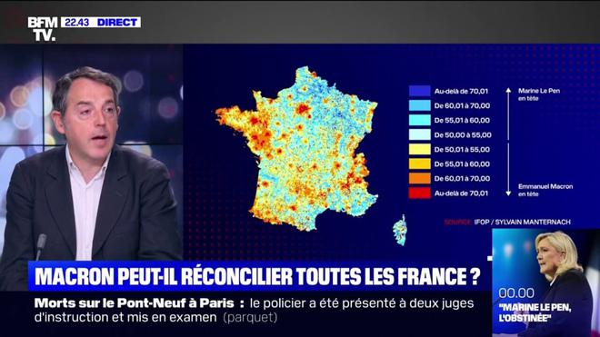 Jérôme Fourquet (Ifop): "La France qui va bien a voté massivement pour Emmanuel Macron, la France de l'ombre pour Marine Le Pen"