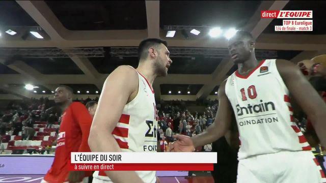 Basket - Euroligue (Hommes) - Monaco s'incline face à l'Olympiakos lors du match 3 de son quart de finale d'Euroligue