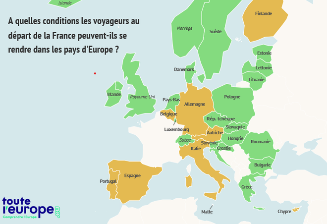 Covid-19 : quelles sont les règles pour se déplacer en Europe depuis la France ?