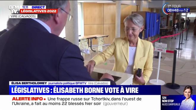 Législatives 2022. Elisabeth Borne a voté à Vire Normandie avant de filer vers Paris