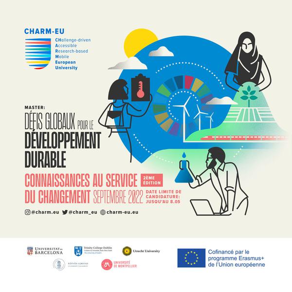 Dernière période de candidature pour l’inscription au diplôme CHARM-EU sur le développement durable