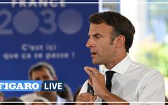 Emmanuel Macron présente la stratégie microélectronique de France 2030