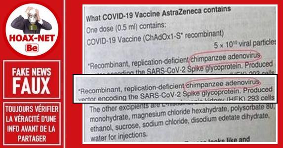 FAUX – Non, il n’y a pas de lien entre le vaccin « AstraZeneca » et la variole du singe.