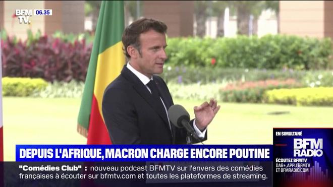 En Afrique, Emmanuel Macron accuse la Russie d'être "l'une des dernières puissances impériales coloniales"