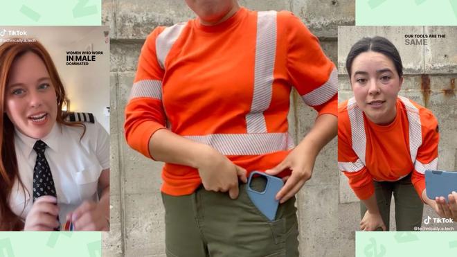 Les femmes qui travaillent sur des chantiers manquent de poches, et c’est alarmant pour leur sécurité