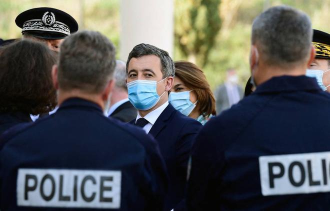En visite à Marseille, Gérald Darmanin a accueilli 65 nouveaux policiers nationaux