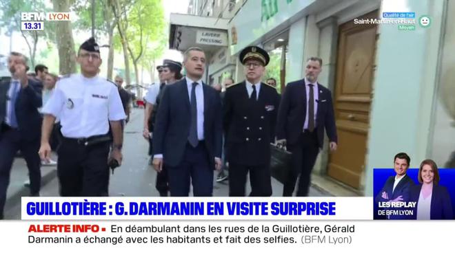 En visite à Lyon, Gérald Darmanin pris à partie : « la Guillotière ne vous appartient pas »