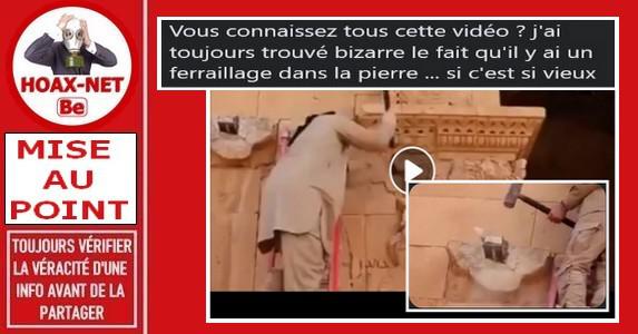 Non, il n’y avait pas de barres métalliques lors de la réalisation des fresques d’Hatra il y a 2000 ans en Irak.