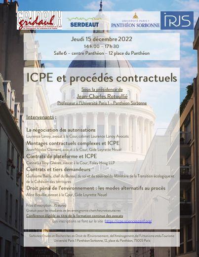 ICPE et procédés contractuels