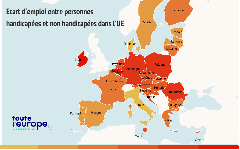 [Carte] L’accès à l’emploi des personnes handicapées en Europe