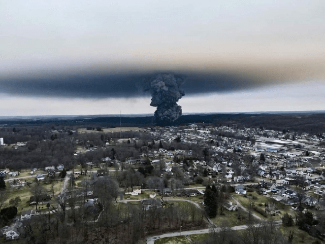 Alerte catastrophe  écologique hors de contrôle en Ohio