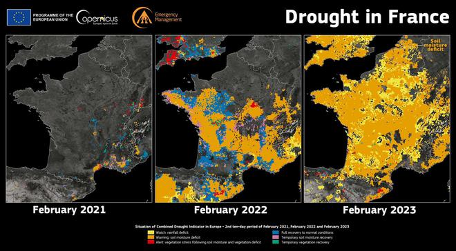 Inquiétant : la sécheresse des sols en février s’est généralisée à toute la France en 3 ans !