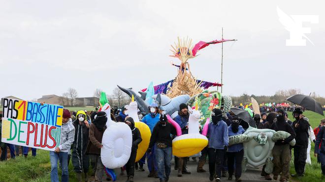 Méga-bassines: les opposants rassemblés pour une nouvelle manifestation