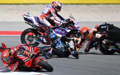 MotoGP: Bagnaia royal au Portugal, Marquez déjà blessé