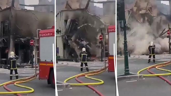 VIDÉO. Émeutes : les images de l’effondrement d’une pharmacie incendiée à Montargis