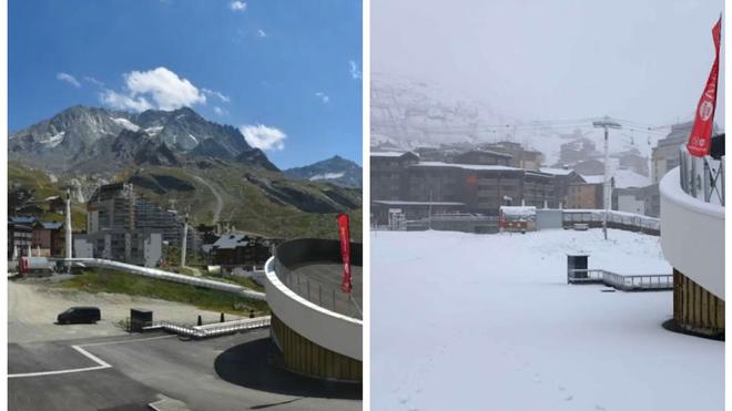 VIDÉO - Alpes : à Val Thorens, de la neige juste après la vague de chaleur