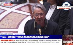Motion de rejet contre la loi Immigration: "Une fois de plus, vous avez fait le choix délibéré de la compromission avec l'extrême droite" assène Élisabeth Borne à Mathilde Panot