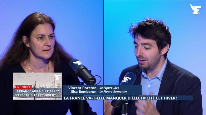 Energie: «La France est à l'abri d'un blackout cet hiver», souligne Elsa Bembaron