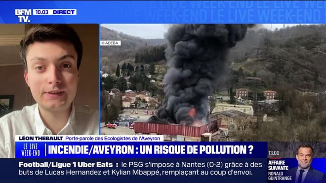 Incendie de batteries de lithium dans l'Aveyron: "Tout le monde connaissait les risques autour de l'usine" en question, dénonce Léon Thebault (Écologistes)