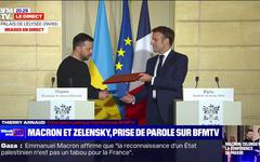 Emmanuel Macron et Volodymyr Zelensky signent un accord bilatéral de sécurité entre la France et l'Ukraine