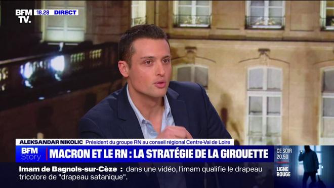 Rassemblement national hors de l'arc républicain selon Emmanuel Macron: "C'est nous qui défendons le mieux le modèle républicain français historique", réagit Aleksandar Nikolic (RN)