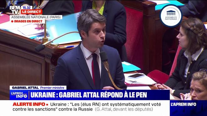 Ukraine: "La Russie a aussi choisi de s'en prendre à la France" via "des manœuvres d'influence", déclare Gabriel Attal