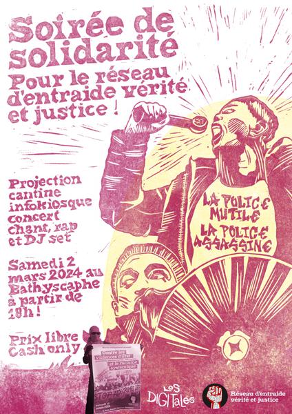 Soirée de solidarité pour le Réseau d'Entraide Vérité et Justice !