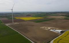 Éoliennes de Pihem : le vent ralentit le chantier et la construction