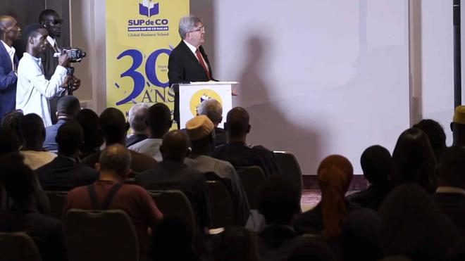 Conférence de Jean-Luc Mélenchon à Supdeco Dakar