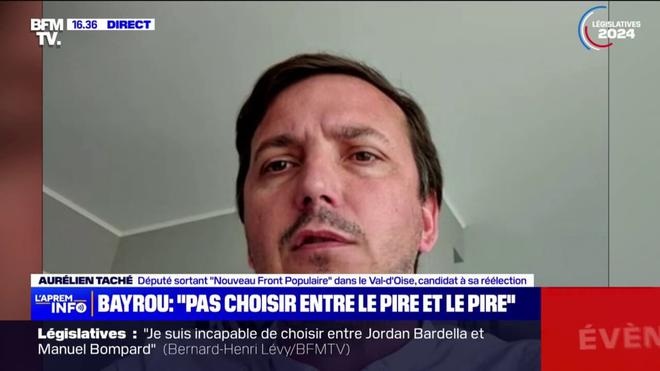 Législatives: "Pour des millions de Français, Jean-Luc Mélenchon reste un phare", affirme Aurélien Taché, candidat NFP dans le Val-d'Oise