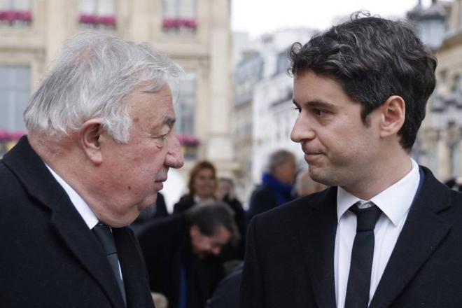 Gérard Larcher favorable au maintien de Gabriel Attal à Matignon jusqu'en "septembre"