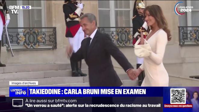 Rétractation de Takieddine: Carla Bruni-Sarkozy mise en examen et placée sous contrôle judiciaire