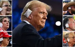 Les partisans de Donald Trump portent désormais des bandages aux oreilles (photos)