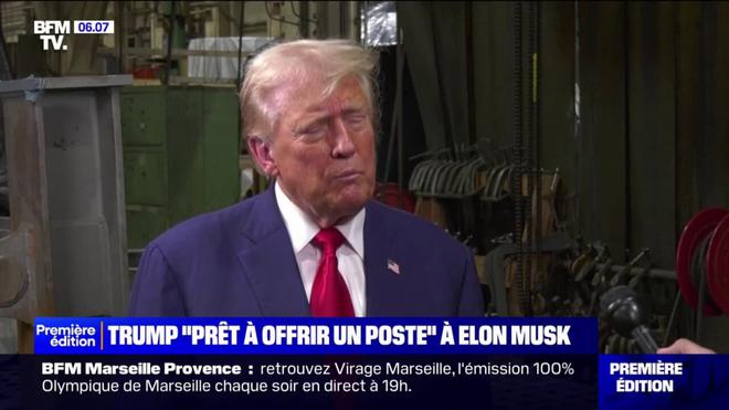 "C'est un homme brillant": Donald Trump se dit prêt à offrir un poste de ministre à Elon Musk s'il est élu président des États-Unis