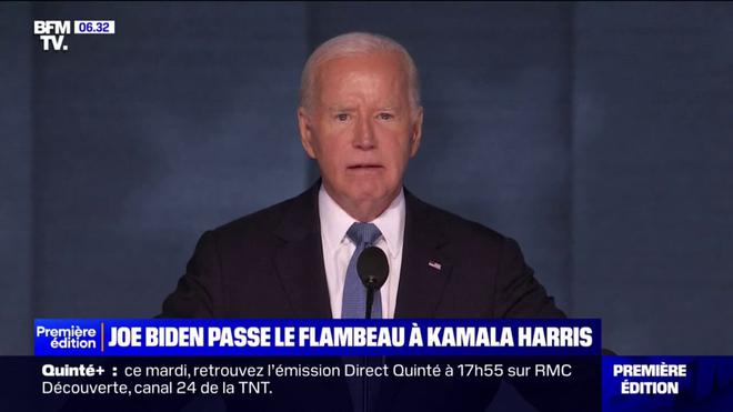 Convention démocrate : Joe Biden passe le flambeau à Kamala Harris