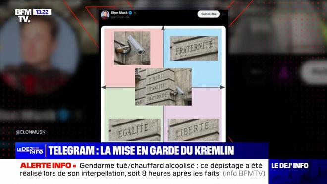 Telegram: après l'arrestation de Pavel Durov en France, la Russie met en garde contre toute "persécution politique"