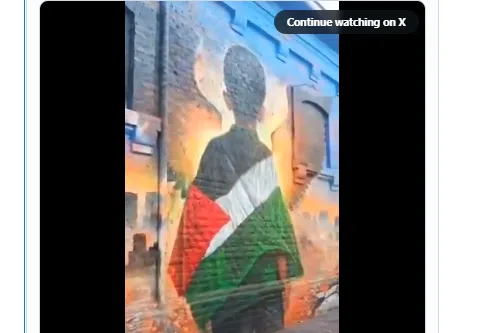 Des artistes chiliens expriment leur Solidarité avec la Palestine à travers une fresque murale géante