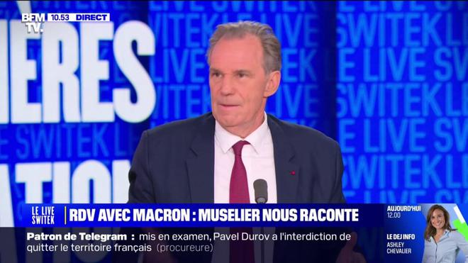 Matignon: Renaud Muselier (Renaissance) "pense" qu'Emmanuel Macron a une solution en tête