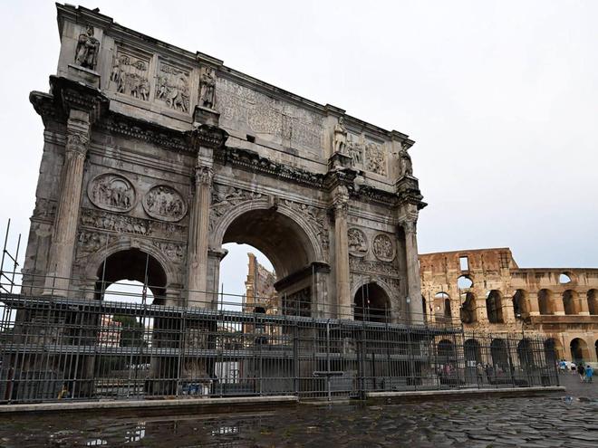 À Rome, la foudre endommage l’arc de Constantin