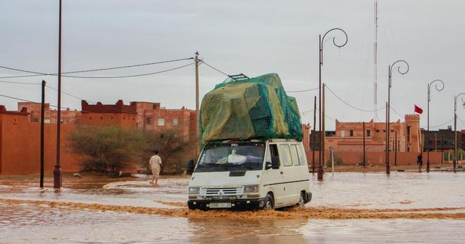 Au moins quatre morts au sud du Maroc et de l'Algérie, en proie à de fortes inondations inhabituelles