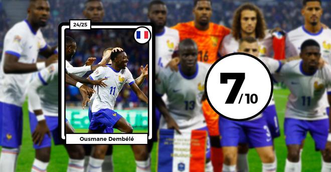 Les notes des Bleus après France-Belgique : Dembélé saignant, Koundé costaud, Thuram transparent