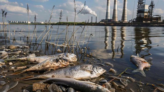 Que cache cette pollution brutale et fatale d’une rivière en Ukraine ?