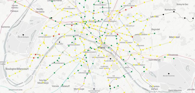 Open data : la pollution de l’air au-dessus des seuils dans 13 stations de métro et RER d’Ile-de-France