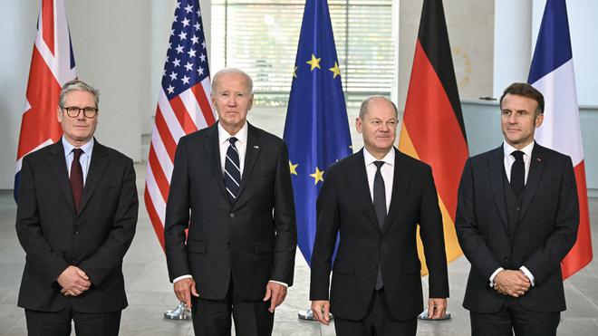 Gaza: Biden, Macron, Scholz et Starmer appellent à une fin "immédiate" de la guerre