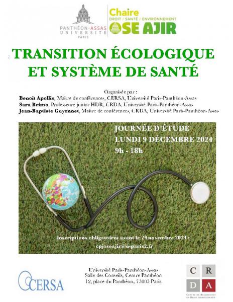 Transition écologique et système de santé