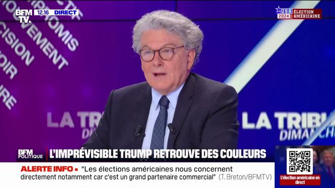 Élection américaine: en cas de victoire de Donald Trump, Thierry Breton "craint" une crise "mortifère pour l'Europe"