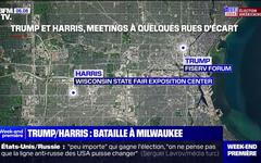 Présidentielle américaine: Kamala Harris et Donald Trump en meeting à la même heure dans la même ville, à Milwaukee dans le Wisconsin